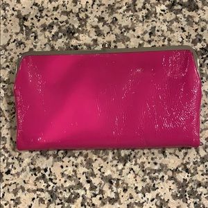 HOBO patent leather pink clutch